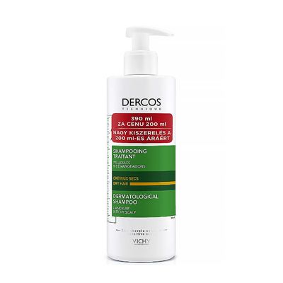 DERCOS DS dermatologický šampón proti lupinám na suché vlasy 390ml