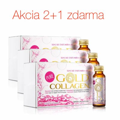 GOLD COLLAGEN PURE kolagénový výživový doplnok 2+1 zdarma 30ks