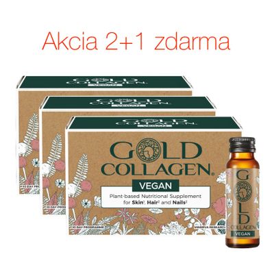 GOLD COLLAGEN VEGAN kolagénový výživový doplnok 2+1 zdarma 30ks