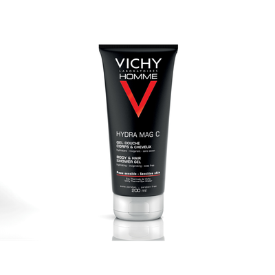 VICHY HOMME MAG C hydratačný povzbudzujúci sprchový gél na telo a vlasy